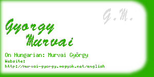 gyorgy murvai business card